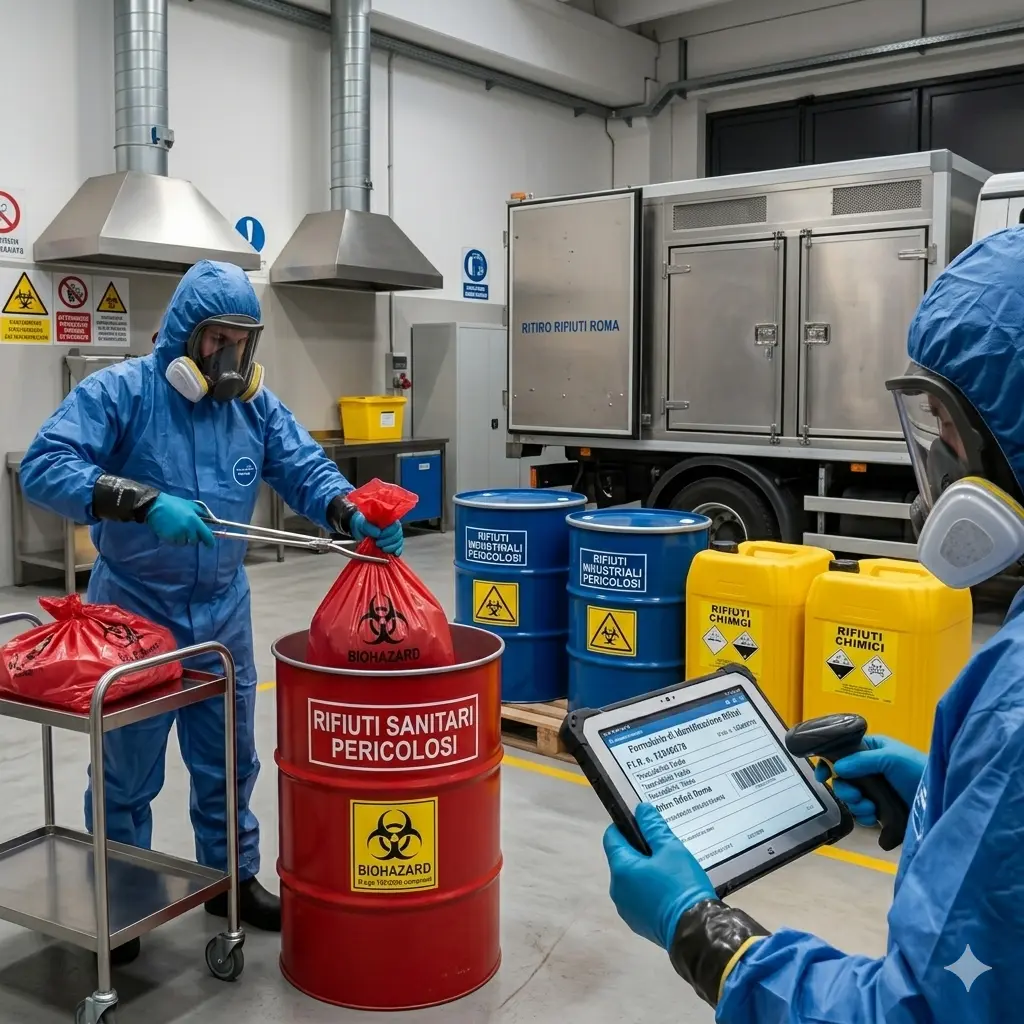 Gestione e ritiro rifiuti speciali e pericolosi nel Lazio
